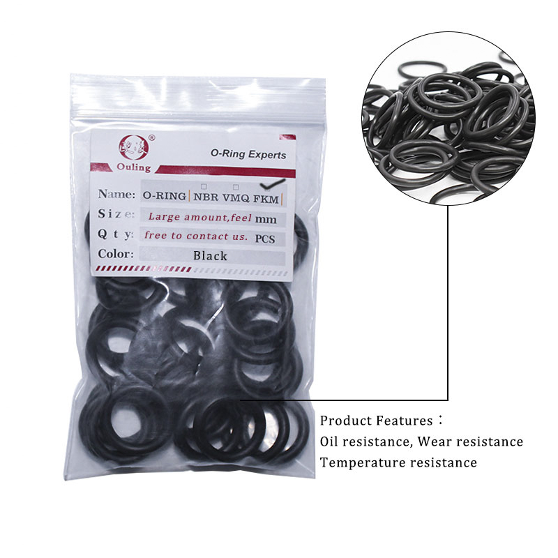 10PCS Fluorine rubber Ring Black FKM O ring Seal OD5/6/7/8/9/10/11/12*2mm Thickness Rubber O-Ring Seal Oil Ring Gaskets Washer