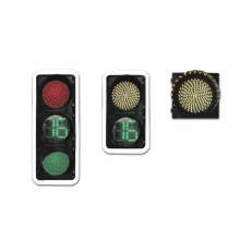 LED Circle Pedestrian Traffic Light With Timer