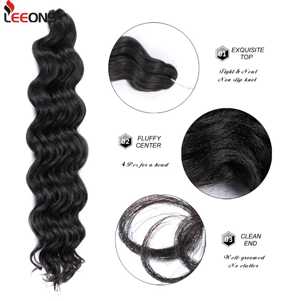 Leeons Freetress Crochet Braids Hair 9Inch Ocean Wave Crochet Braids Hair Synthetic Hair For Braid Extensions Heat Resisting