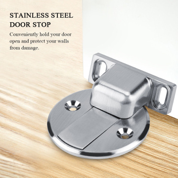 Magnet Door Stops Stainless Steel Door Stopper Magnetic Door Holder Toilet Glass Door Hidden Doorstop Furniture Hardware