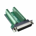DB25 D-SUB Female/Male 25Pin Plug Breakout PCB Board 2 Row Terminals Connectors