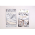 9*15cm 50 Pcs Translucent plating aluminium ziplock bag - Reclosable aluminum mylar foil pouch zipper clip seal with front clear