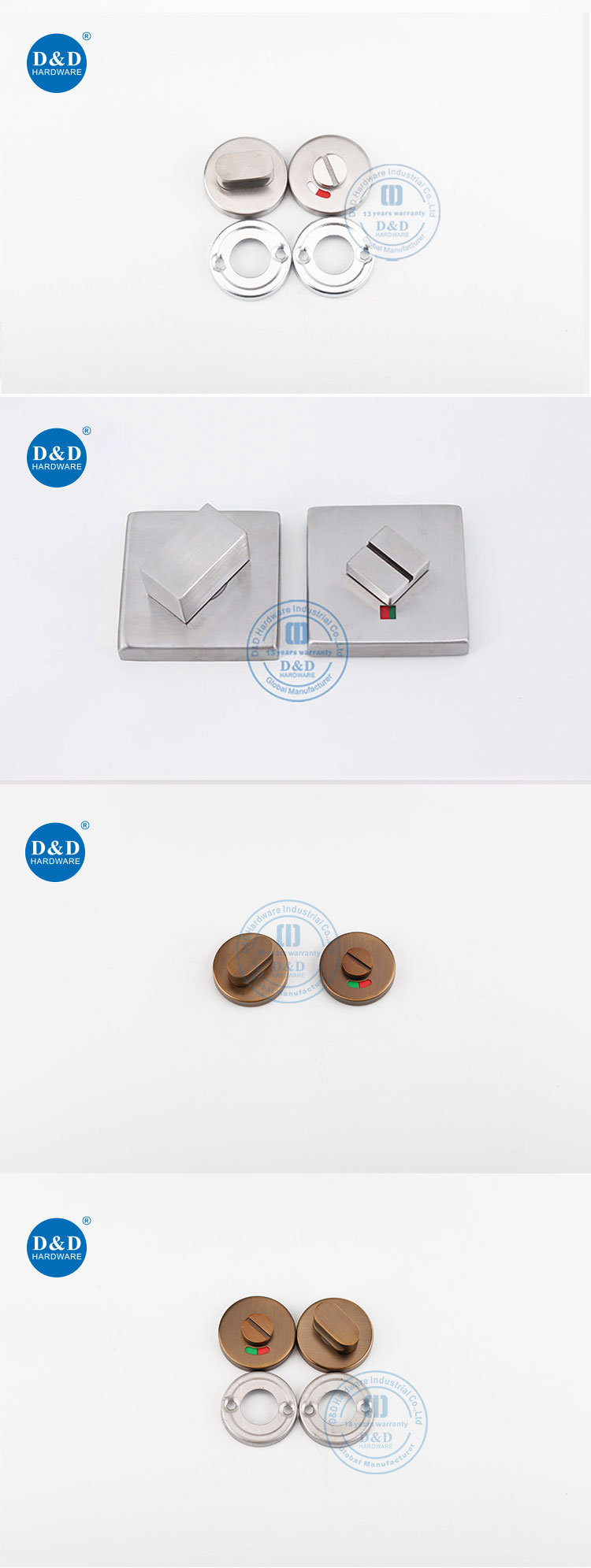 Bathroom Deadbolt for Hotel