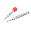 2pcs Automatic Center Pin Punch Woodworking Strikes Surface Hammer Spring Loaded Window Breaker Marking Holes Chisel