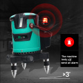 Line Laser 5 Lines Green Laser Level Smart Touch Keys Self-Leveling 360°Rotatable 5 Lines Independent Control Outdoor Waterproof