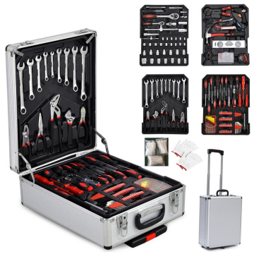 799 PCS Aluminum Alloy Trolley Box Case Tool Set Home Tool Kits Hot Sales