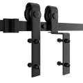 Gifsin Bypass Sliding Barn Door Hardware Track Bent Hanger System 4-9.6FT