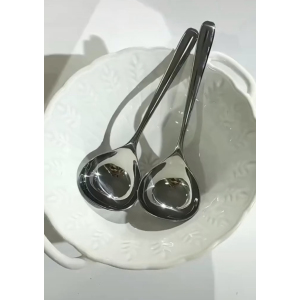 Small stainless steel soup spoon
