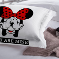 Minnie Bedding set Disney Kids Duvet Cover Pillowcases Twin Full Queen King Size girls beddings home Textiles 3pcs