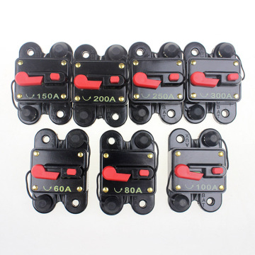 Automatic 60-300A Car Audio In Line Automatic Recovery Protection Circuit Breaker Fuse Recovery Protection Holder