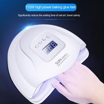 White Pink 110W Nail UV LED Lamp Gel Nail Dryer Cure Machine UV Gel Nail Polish Curing Motion sensing Manicure Nail Art Tools
