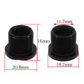 Barrel Thread Adapter Fuel Filter 5.56 To .308 1/2"x 28 TPI ID to 5/8"x 24 TPI OD,Black Oxide Finish 0.819'' OD 0.755'' Flats