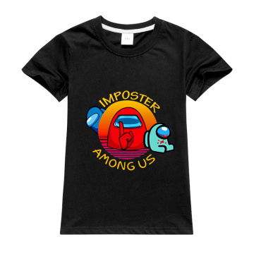 New Game Clothes Harajuku Among Us Graphic Summer Children T Shirt Cool Boys T-shirt Cute Anime Girls Tshirt Graphic Kids Tops