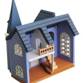 Fairytale Town House DIY Mini Wooden Dolls Miniature Accessories Handicraft Building Assemble Toy Crafts Furniture Kits