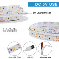 LED Grow Light USB 5V Full Spectrum LED Strip1m 2m 3m 4m 5m SMD 2835 Chip LED Phyto Lamp For Greenhouse Hydroponic Plant Growing