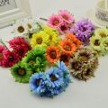 6pcs handmade gerbera fashion home garden bride diy wreath material wedding banquet decoration artificial flower scissors crown