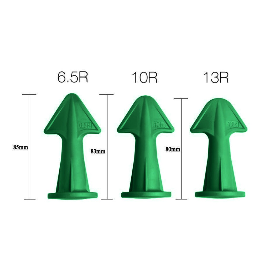 3pcs 3 In 1 Green 6.5r 10r 13r Silicone Caulking Finisher Nozzle Plugs Caulk Tool Caulking Gun Accessories Seam Nozzle Tool