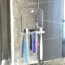 Acrylic Man Shaving Mirror Anti Fog Shower Fogless Mirror Multifunctional Bath Mirror Bathroom Accessaries Supplies Parts