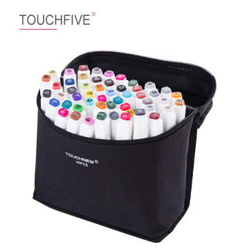 Touchfive 30/40/60/80/168 Colors Dual Head Art Markers Pen Oily Alcoholic Sketch Marker Art Supplies for Animation Manga Drawing