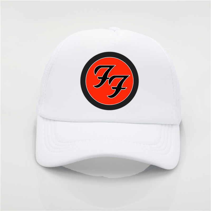 Fashion net hat Foo Fighter printing baseball cap Men and women Summer Trend Cap New Youth Joker sun hat Beach Visor hat