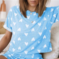 Sleepwear Lovely Home Suits Sexy Pyjama Short Sleeve Pajamas Set 2020 Women Pajamas Comfortable Girl Summer