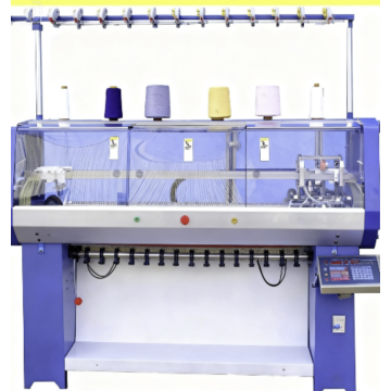 Collar flat knitting machine