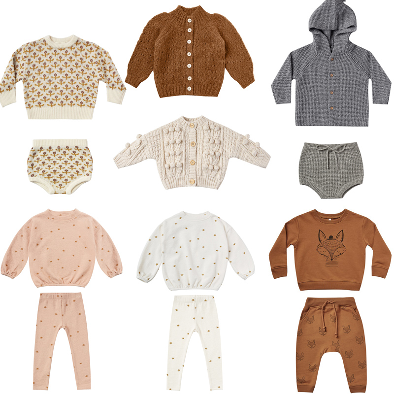 Kids wool Sweaters 2020 RC Brand New Autumn Winter Boys Girls Fashion Knit Cardigan Baby Child Cotton Outwear Tops Clothes