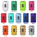 6 PCS Adults Basketball Pinnies Men Basketball Jerseys Sports Training Basketball Breathable Women Football Team Practice Vest