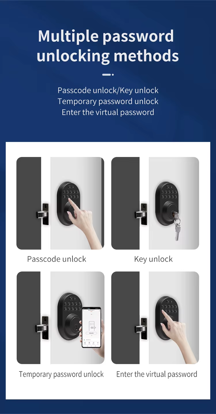 3 Passcode deadbolt door