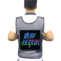 Wearable full color LED display vest clothing advertising light vest street walking marketing professional LED matrix vest