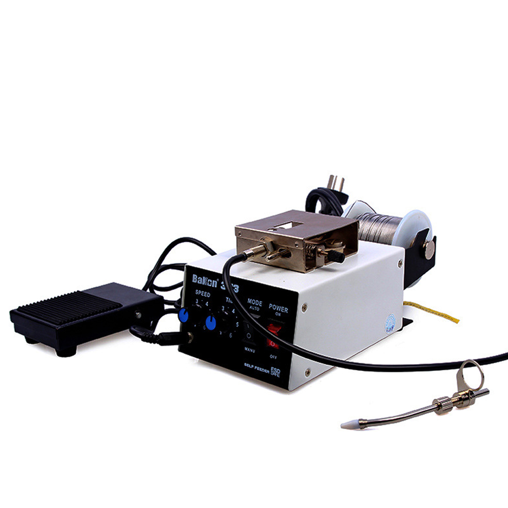 BK373 Automatic Solder Wire Feeder Pedal soldering station soldering machine welding Feeder Electronic product welding 220V