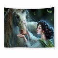Fantastic Unicorn Tapestry Wall Hanging Home Decor For Kids Bedroom Cartoon Wall Carpet Mandala Decorative Psychedelic Tapestry