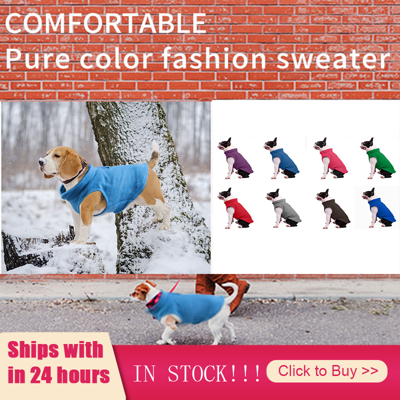 S/M/L/XL Dog Clothes Pet Casual Coat Autumn Large Dogs Coat For Labrador Chihuahua Clothing Costume Solid Color Printing