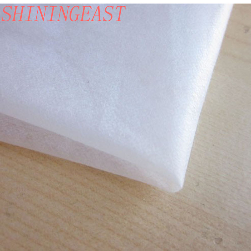 3-10m/lot 1m Black White Single Side Adhesive Iron-On Non-Woven Paper Interlining Fabric For Patchwork For Diy Accessories988