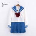 Anime School Uniform Cosplay Japanese School Girl Navy Sailor Blue JK Uniforms College Middle School Uniform For Girls Students