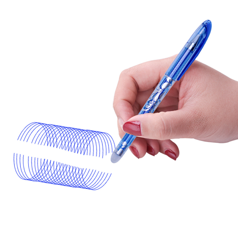 erasable gel pen blue black ink gel pen erasable refill erasable pen washable handle writing stationery gel pen