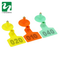 No.1-500 Livestock Cattle Pig Sheep ear tag Sign with the word Laser Typing Copper head earrings Farm animal identification card