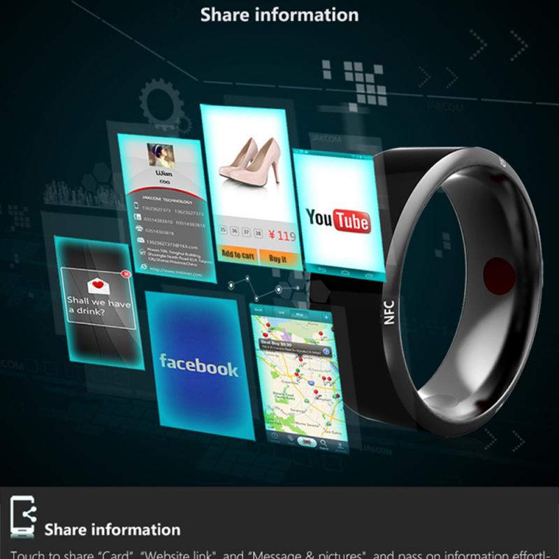 NFC Smart Ring Waterproof Wearable Connect Smart Ring For Android Windows NFC Phone Smart Accessories Wearable Devices