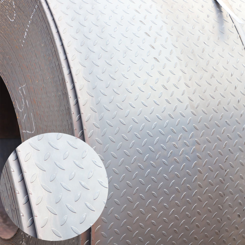 Hot Rolled Checkered Steel Coil Chequered Steel Coils