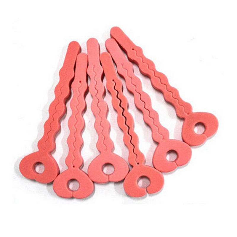 6Pcs/lot Sponge Curler Hair Rollers Soft Foam Sponge Hair Curlers Tools Strip Salon Hair Style Tools