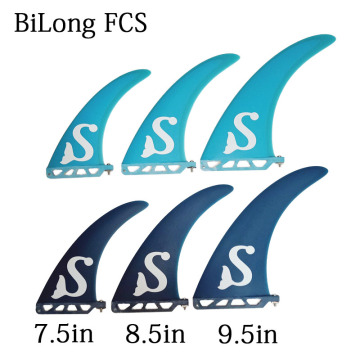 BiLong FCS Surfboard Fins 7.5-8.5-9.5inch Fiberglass Paddle Board Fin Longboard Fin Sup Board Center Fin Inflated Board surfing