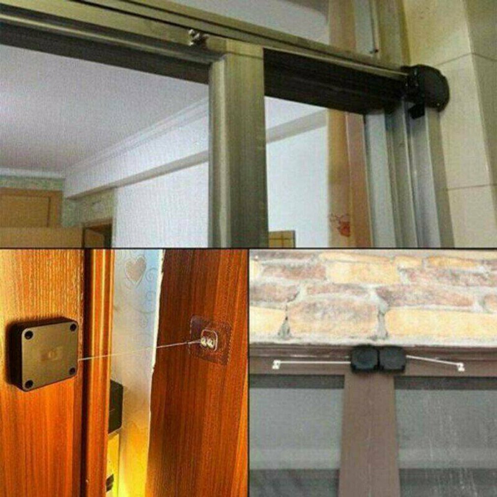 Multi Function Punching Free Automatic Springback Solid Durable Black Abs Safe Stainless Steel Door Closer