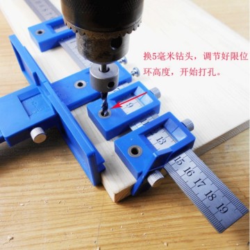 Furniture Punching Tool Drill Guide Sleeve Cabinet Hardware Jig Drawer Pull Wood Drilling Dowelling Hole Jig Position Tools