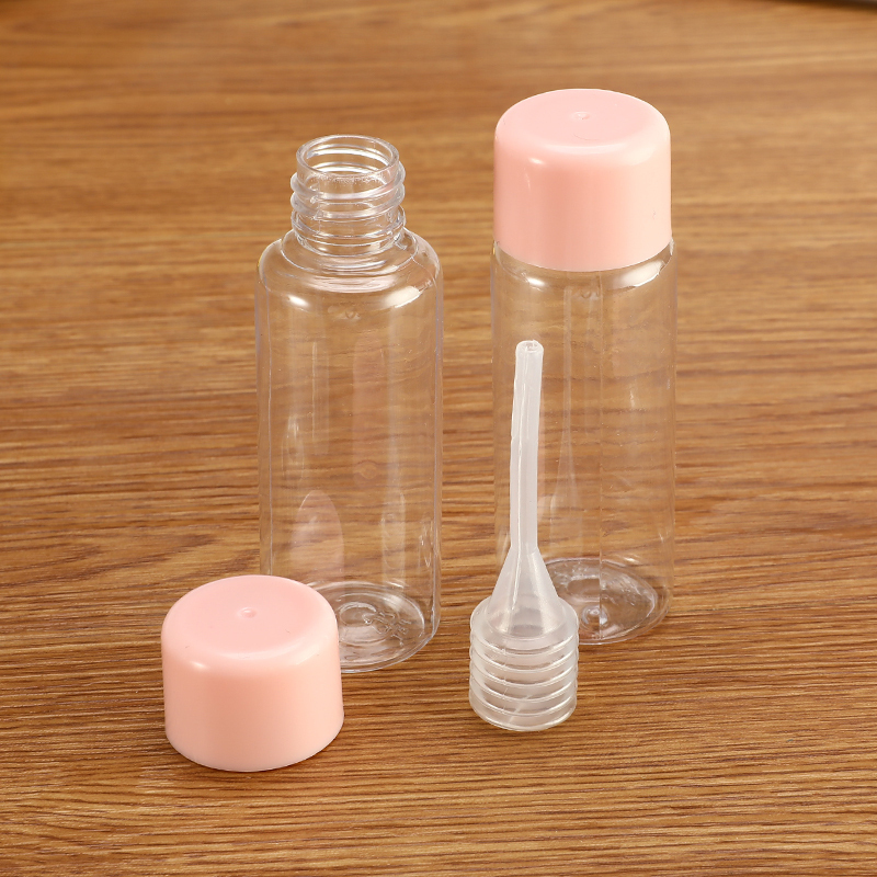 5pcs/set Portable Spray Refillable Bottles Kit Plastic Face Cream Lotion Makeup Container Home Travel Empty Spray Refill Bottles