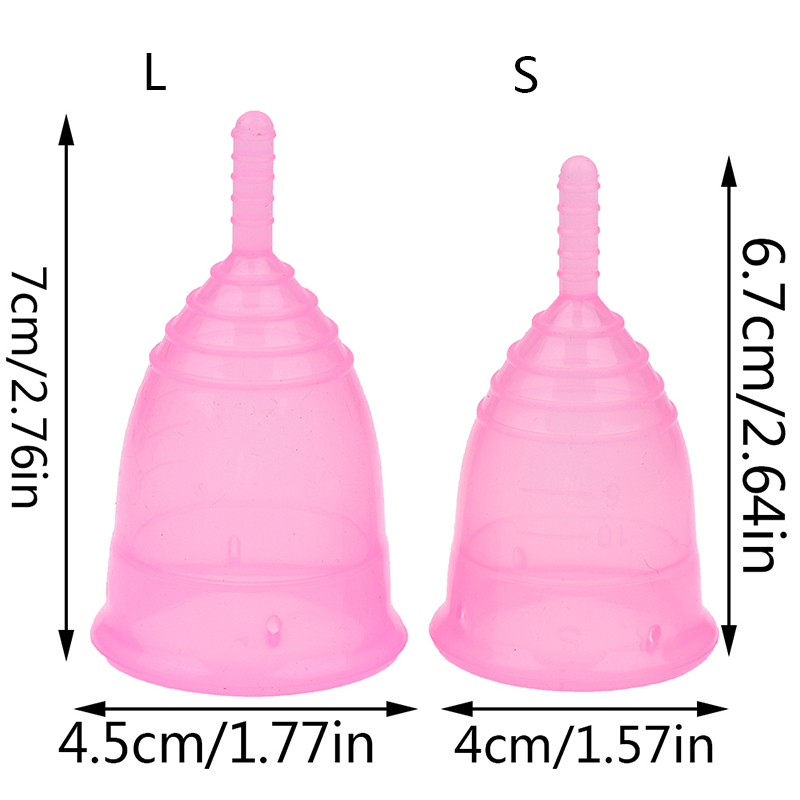 Medical Grade Silicone Menstrual Cup Feminine Hygiene Rainbow Menstrual Supplies For Lady Health Care Tools New~