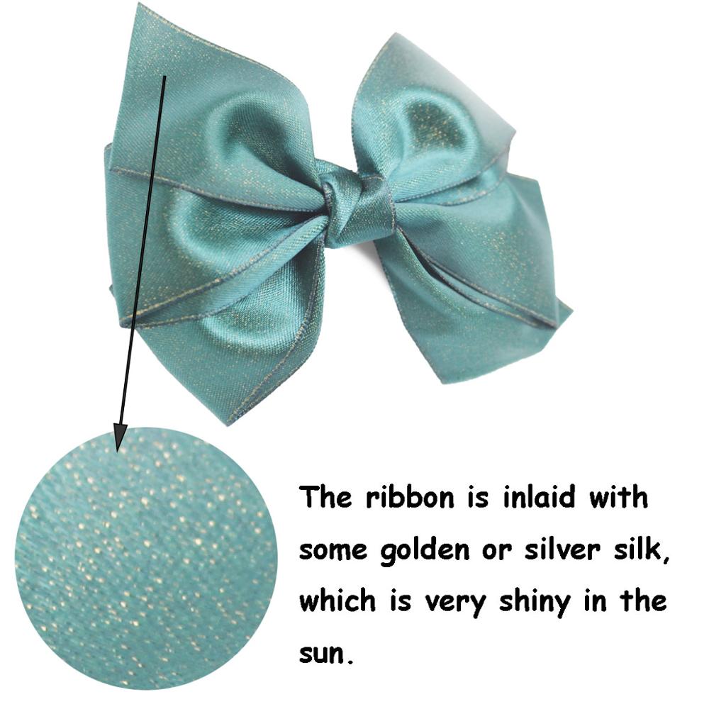 40 Pieces 4.5 Inch Hair Bows Clips Chiffon Ribbon Boutique Pigtail Hair Bow Alligator Clips For Girls Toddlers Kids (20 Colors i