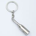 New 1 pcs Unique Mini Wine Bottle Shaped Keyring Bottle Openers Travel Outdoor Hiking Camping Zinc Alloy Beer Bottle Opener