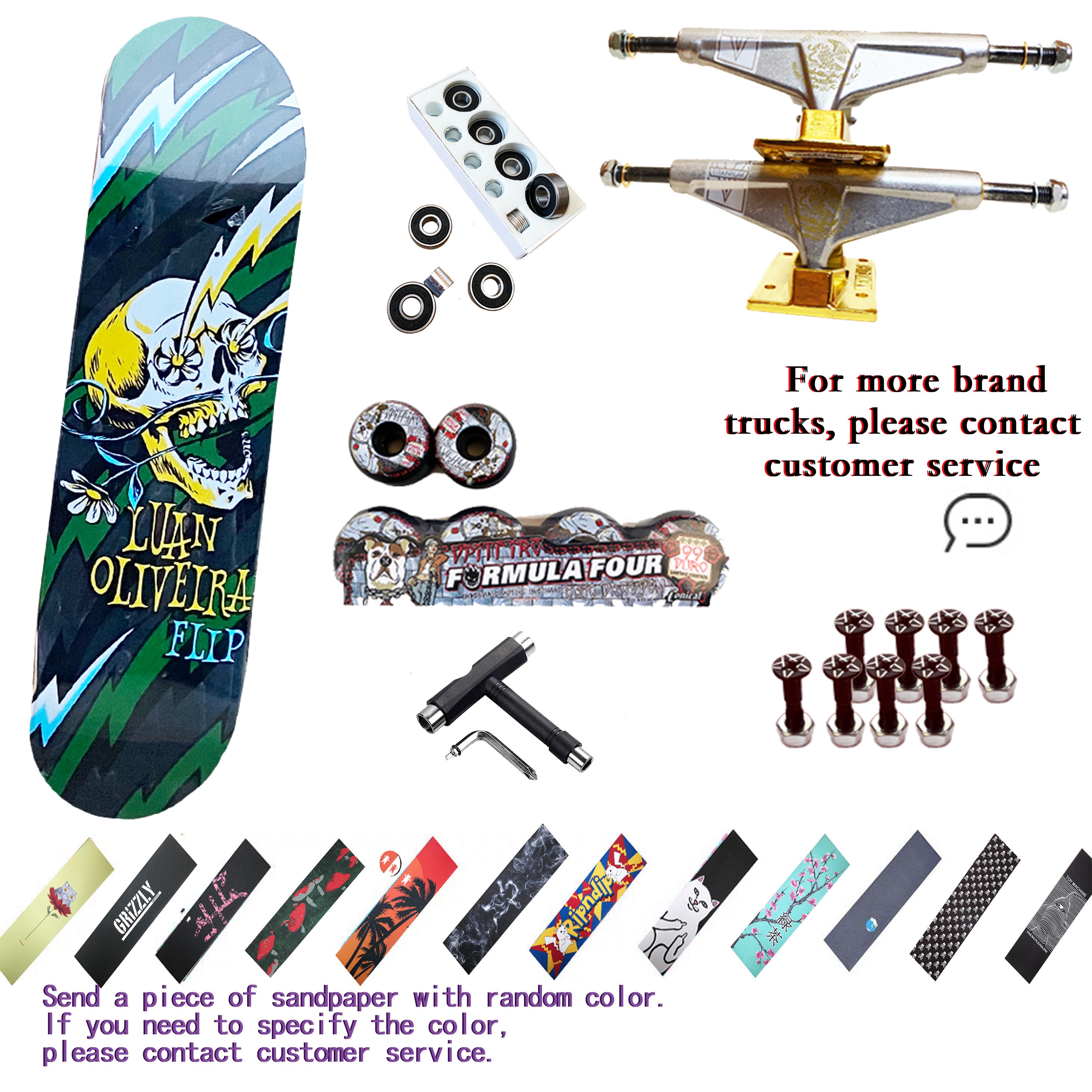 Skateboard professional all accessoriesIncluded7-layer Canadian Double Warped Skateboard High-quality Skateboard 8.0 Inch