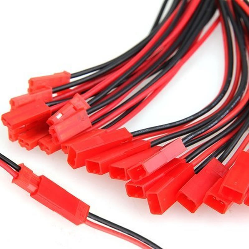 15 Pairs Good Quality JST Connector Plug Cable Male and Female 100mm / 150mm for RC Battery