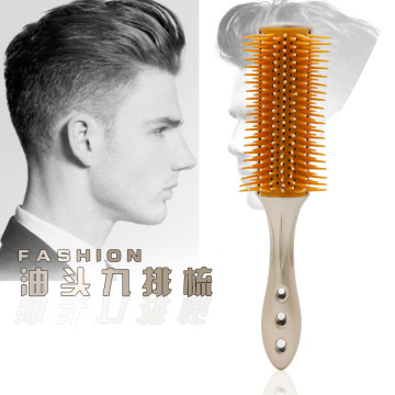 Heat-resistance Oil Head Hair Comb Ball-point Comb Teeth Design Hairbrush 9 Rows Hair Brush Head Scalp Massager Hairdresser 1236